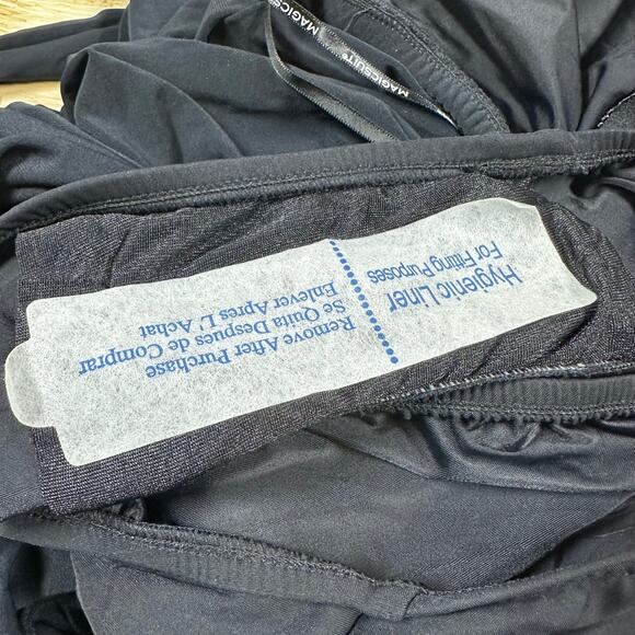 Magicsuit Drape Solids Brooke Underwire Romper One Piece Black Women's Sz 16 NEW - Picture 7 of 9